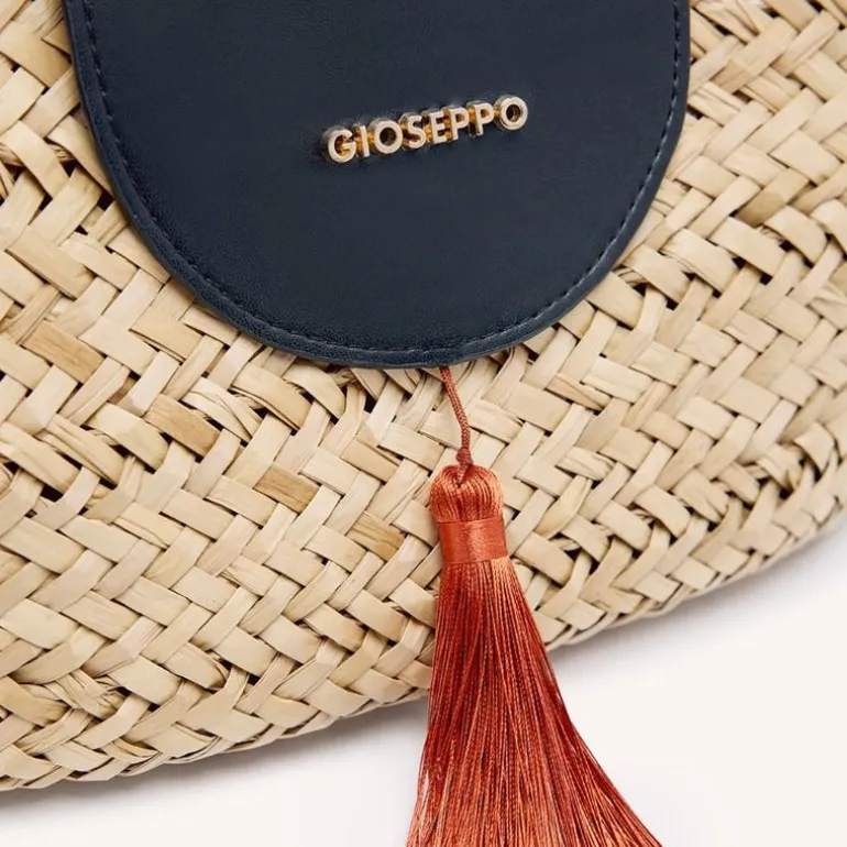 Capazos de fibra vegetal con adorno de flecos Yarmouth
