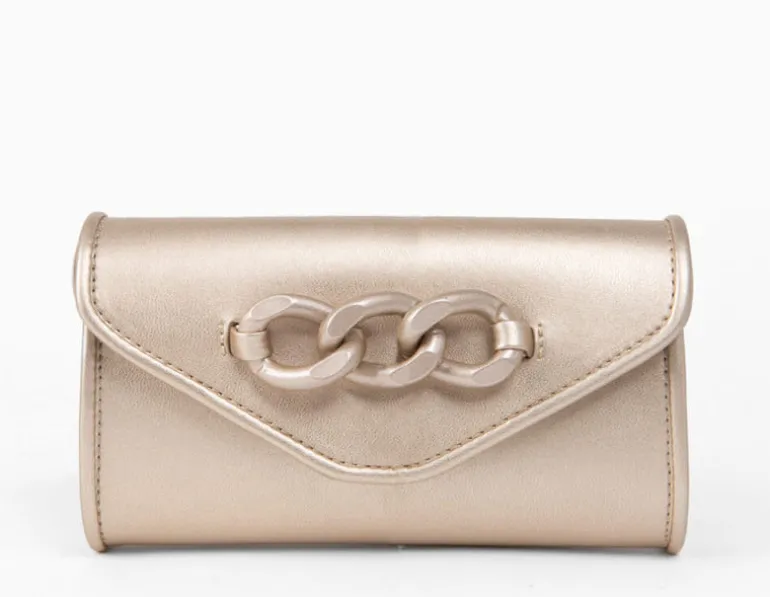 Cartera de mano con adorno de cadena 231396