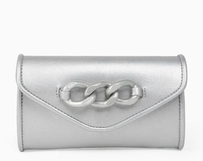 Cartera de mano con adorno de cadena 231396
