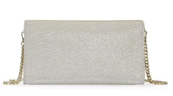 Cartera rectangular en tejido brillo cava Estoril