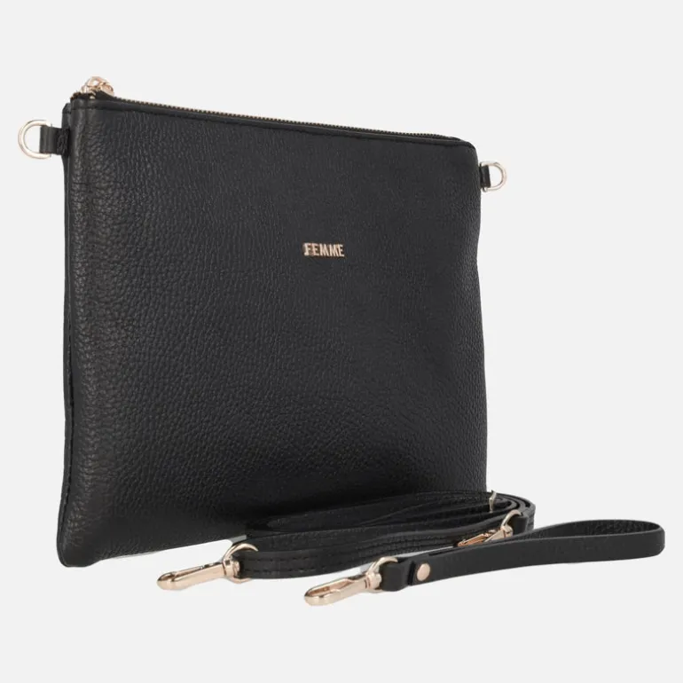 Carteras de piel con cremallera Femme