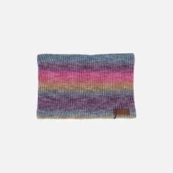 Conjunto Caramelo de cuello y bufanda multicolor