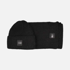 Conjunto de gorro y bufanda de punto UGG Chunky Rib Knit set