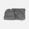 Conjunto de punto Caramelo de gorro bufanda y guantes