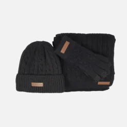 Conjunto de punto Caramelo de gorro bufanda y guantes