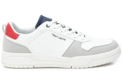 Deportivas blancas de cordones para hombre