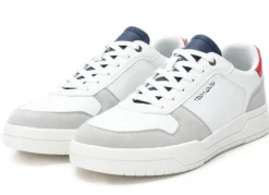 Deportivas blancas de cordones para hombre