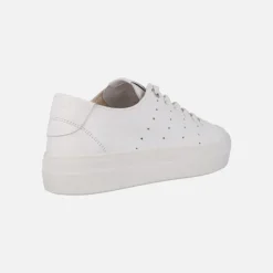 Deportivas blancas de piel con picados Carmela