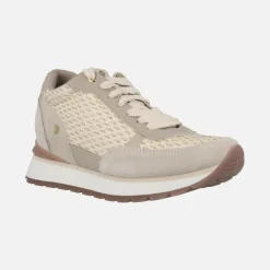 Deportivas con cuña interior Hekal en acabado rafia