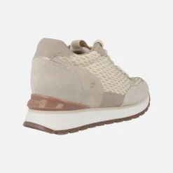 Deportivas con cuña interior Hekal en acabado rafia
