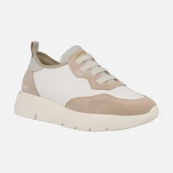 Deportivas Concordia en combinado blanco y beige
