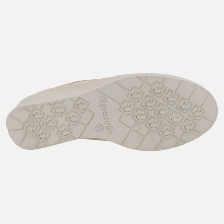 Deportivas confort multi material con cordones y cremallera