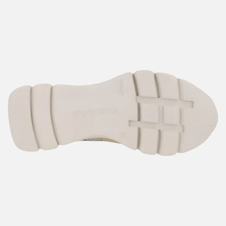 Deportivas en combinado serpiente con elásticos y plataforma