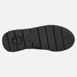 Deportivas negras con detalles en print leopardo Estella Black