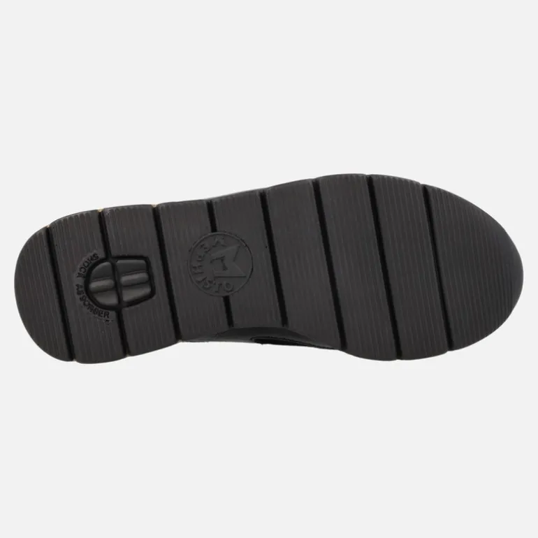 Deportivas negras con detalles en print leopardo Estella Black