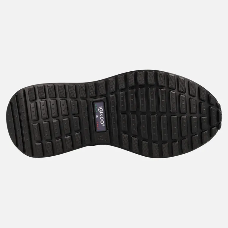 Deportivas negras de piel para hombre con membrana Gore-tex