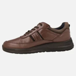 Deportivas para hombre confort en piel marrón
