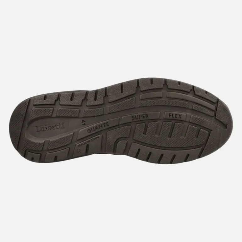 Deportivas para hombre confort en piel marrón