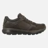 Deportivas para hombre en piel marrón con membrana GORE-TEX