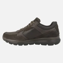 Deportivas para hombre en piel marrón con membrana GORE-TEX