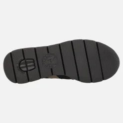 Deportivas para mujer con cremallera en combinado negro Elisia Silk Black