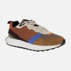 Deportivas retro Gioseppo Custer en combinado marrón