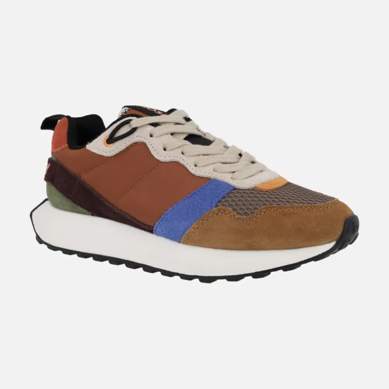 Deportivas retro Gioseppo Custer en combinado marrón