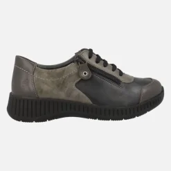 Deportivas Violet con cordones y cremallera