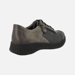 Deportivas Violet con cordones y cremallera