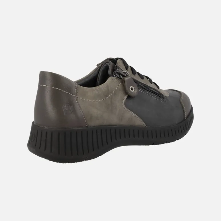 Deportivas Violet con cordones y cremallera