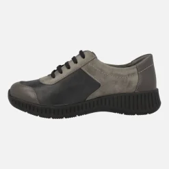 Deportivas Violet con cordones y cremallera