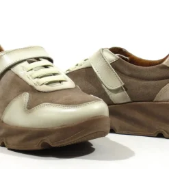 Deportivos combinados para mujer con velcro