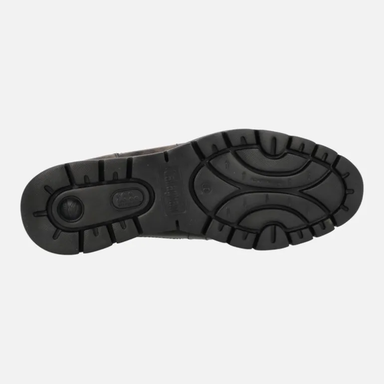Deportivos con cordones en charol marrón con cuña Extralight