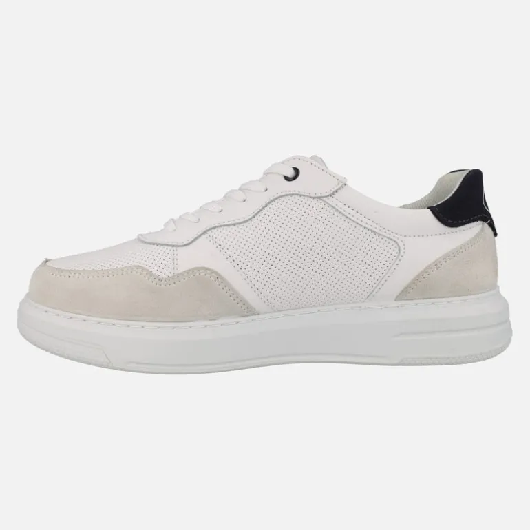Deportivos confort en combinado blanco para hombre