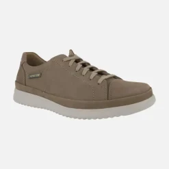 Deportivos de hombre con cordones en nobuck Taupe