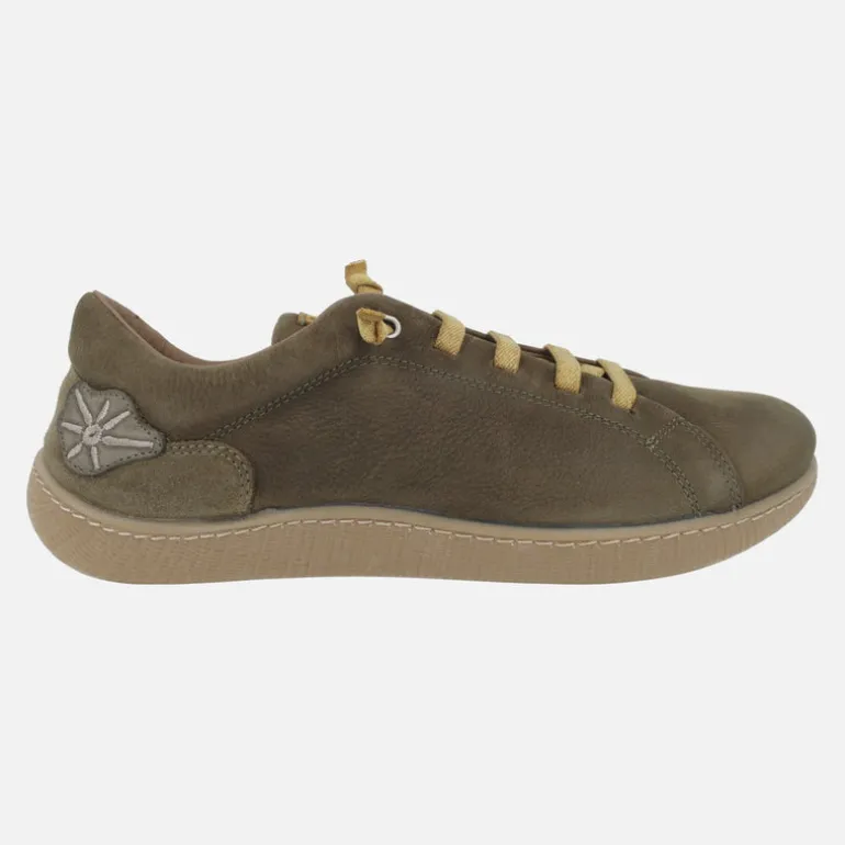 Deportivos de piel con cordones elásticos Oki 014