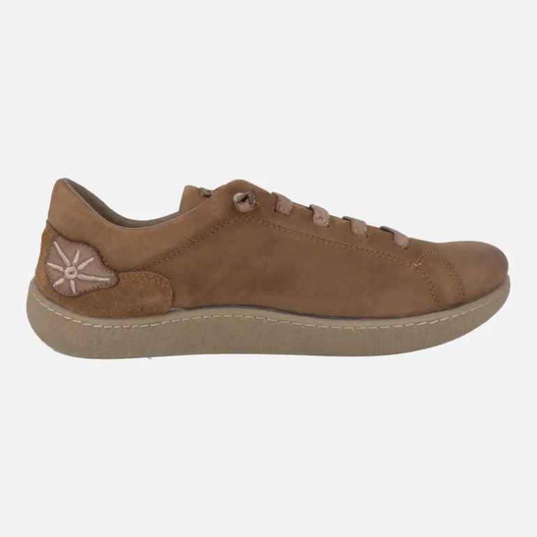 Deportivos de piel con cordones elásticos Oki 014