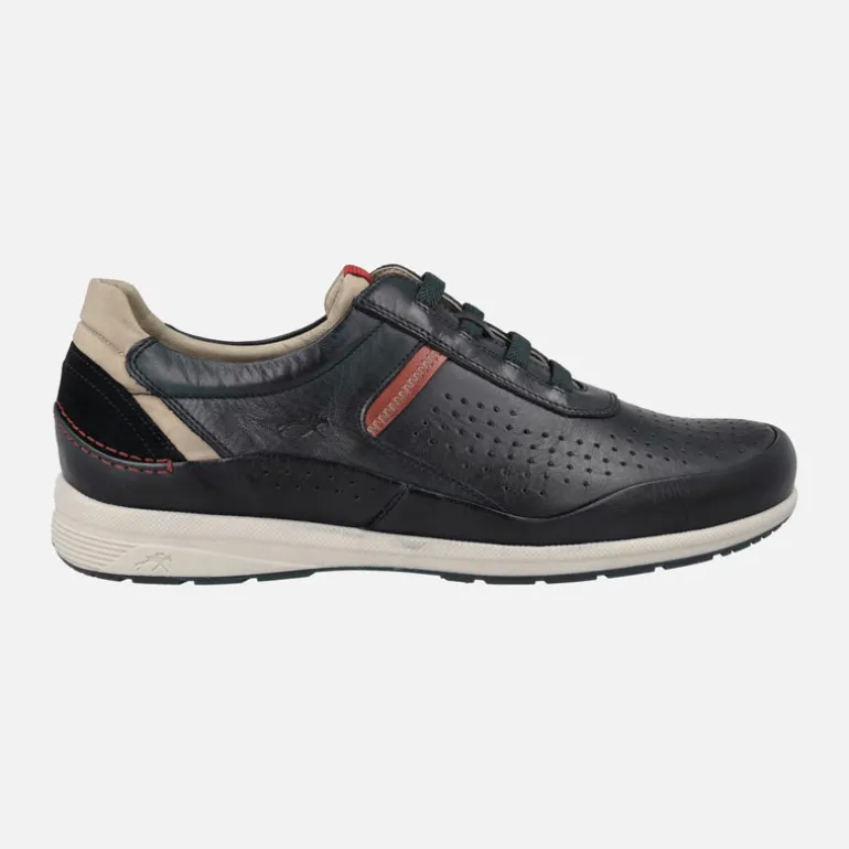 Deportivos de piel con cordones elásticos Jaden