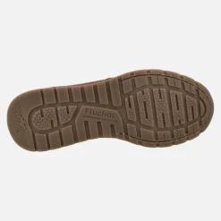 Deportivos de piel para hombre con cordones y cremallera lateral