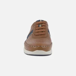 Deportivos de piel Yannic con cordones elásticos