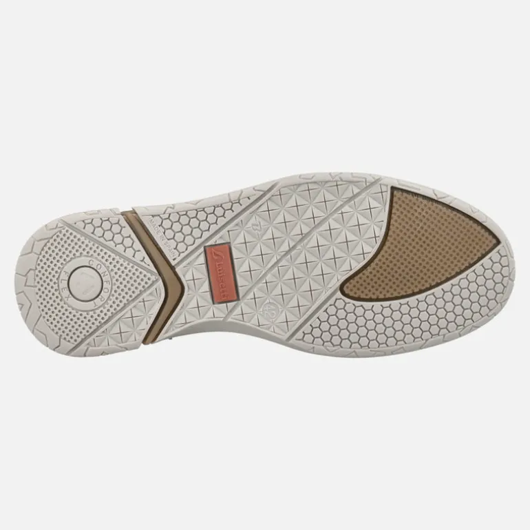 Deportivos para hombre en piel engrasada con picados