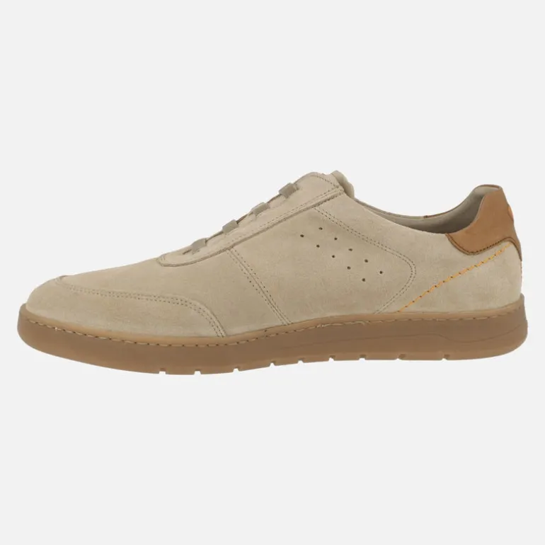 DEPORTIVOS PARA HOMBRE EN SERRAJE BEIGE CON CORDONES ELÁSTICOS