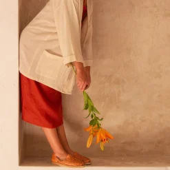 Huaraches trenzados con plataforma Sahuayo alto