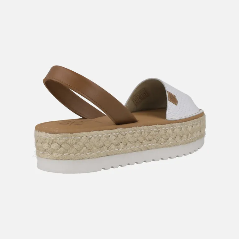 Menorquinas blancas de piel grabada Saona Snake