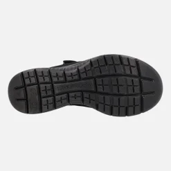 Mercedes de estilo deportivo con cierre de velcro en tejido negro