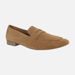 Mocasines Baza de corte clásico en Ante Cuero