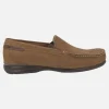 Mocasines clásicos de nobuck marrón para hombre Orion