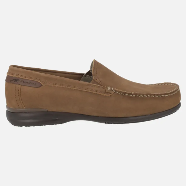 Mocasines clásicos de nobuck marrón para hombre Orion