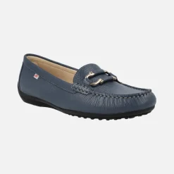 Mocasines clásicos de piel Bruni con adorno metálico