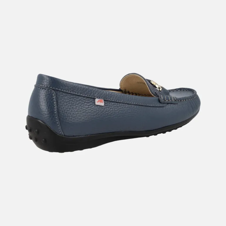 Mocasines clásicos de piel Bruni con adorno metálico